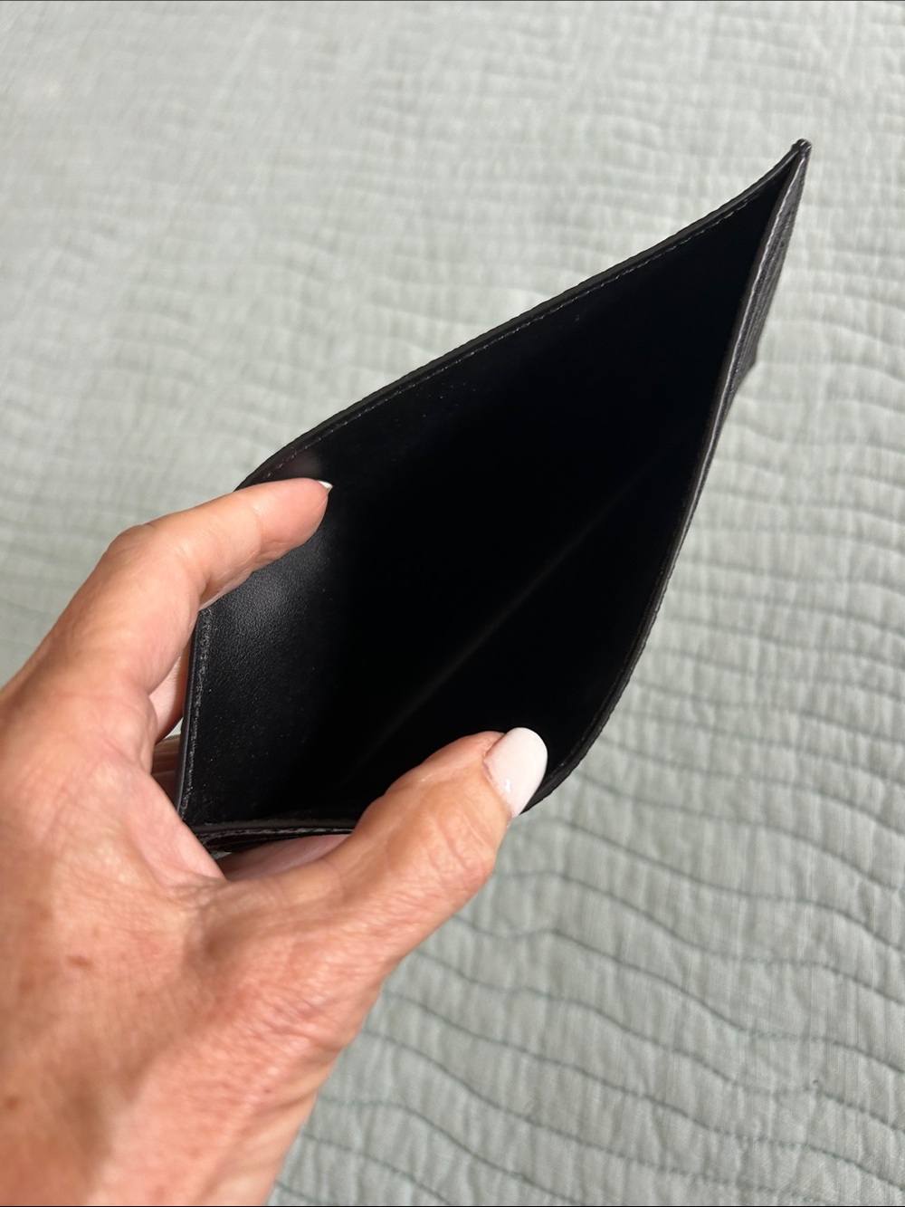 Louis Vuitton Black Leather Card Holder - Picture 3 of 8